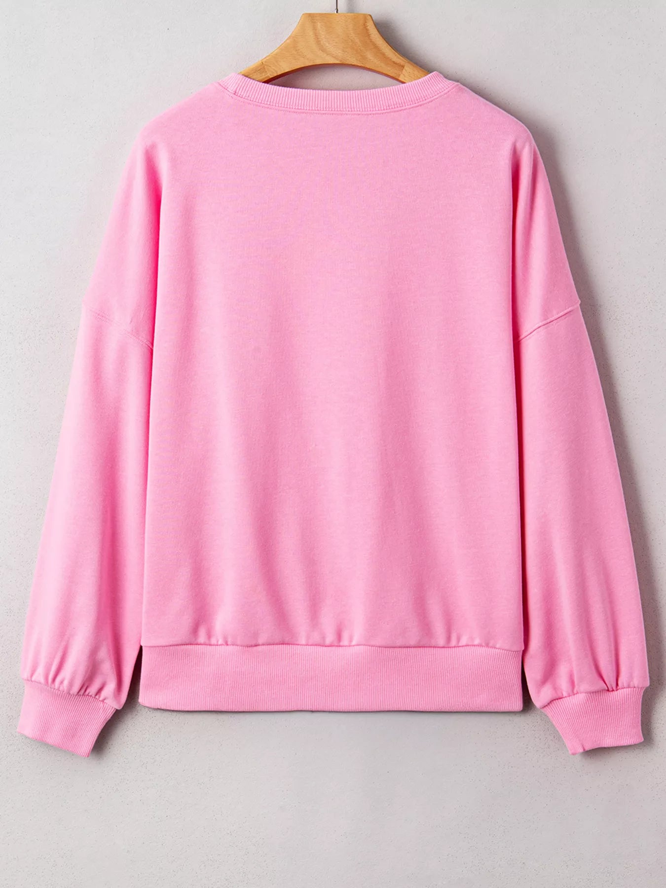 USA Map Patched Long Sleeve Sweatshirt