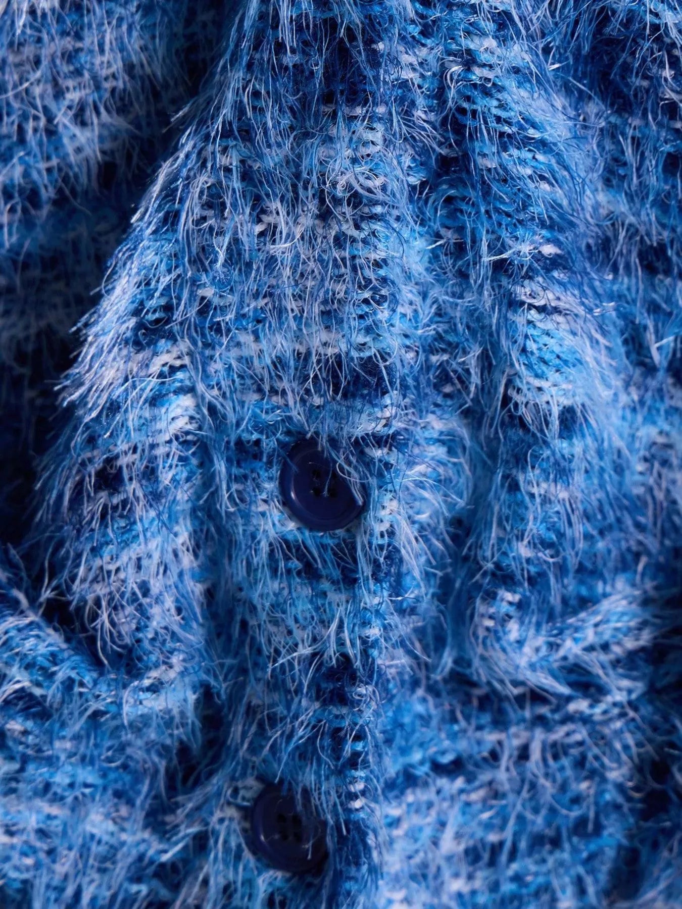 Chunky Knit V-Neck Button-Up Cardigan