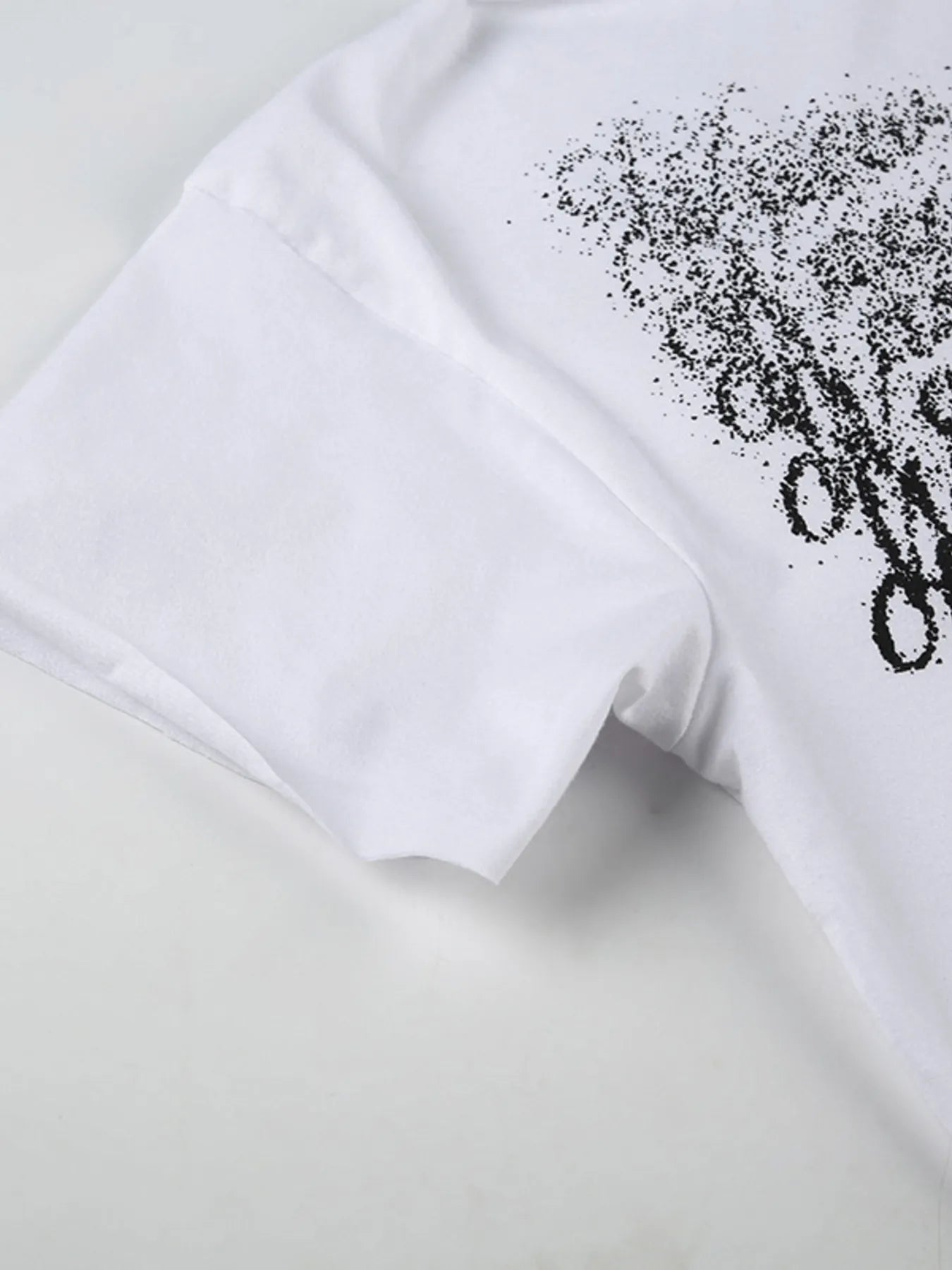 Letter Single Shoulder T-Shirt