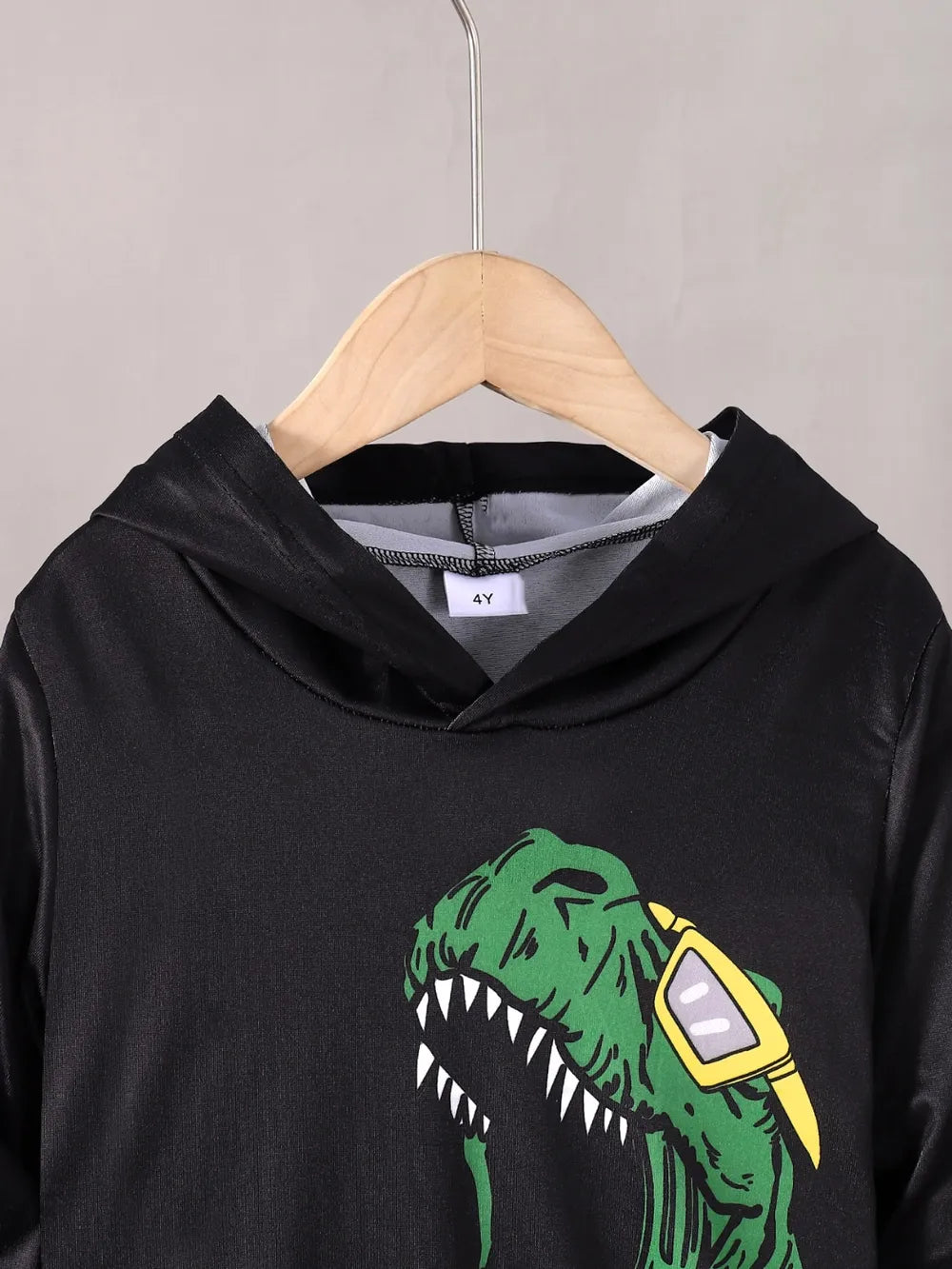 Children's Dinosaur Graphic Hoodie and Pants Set