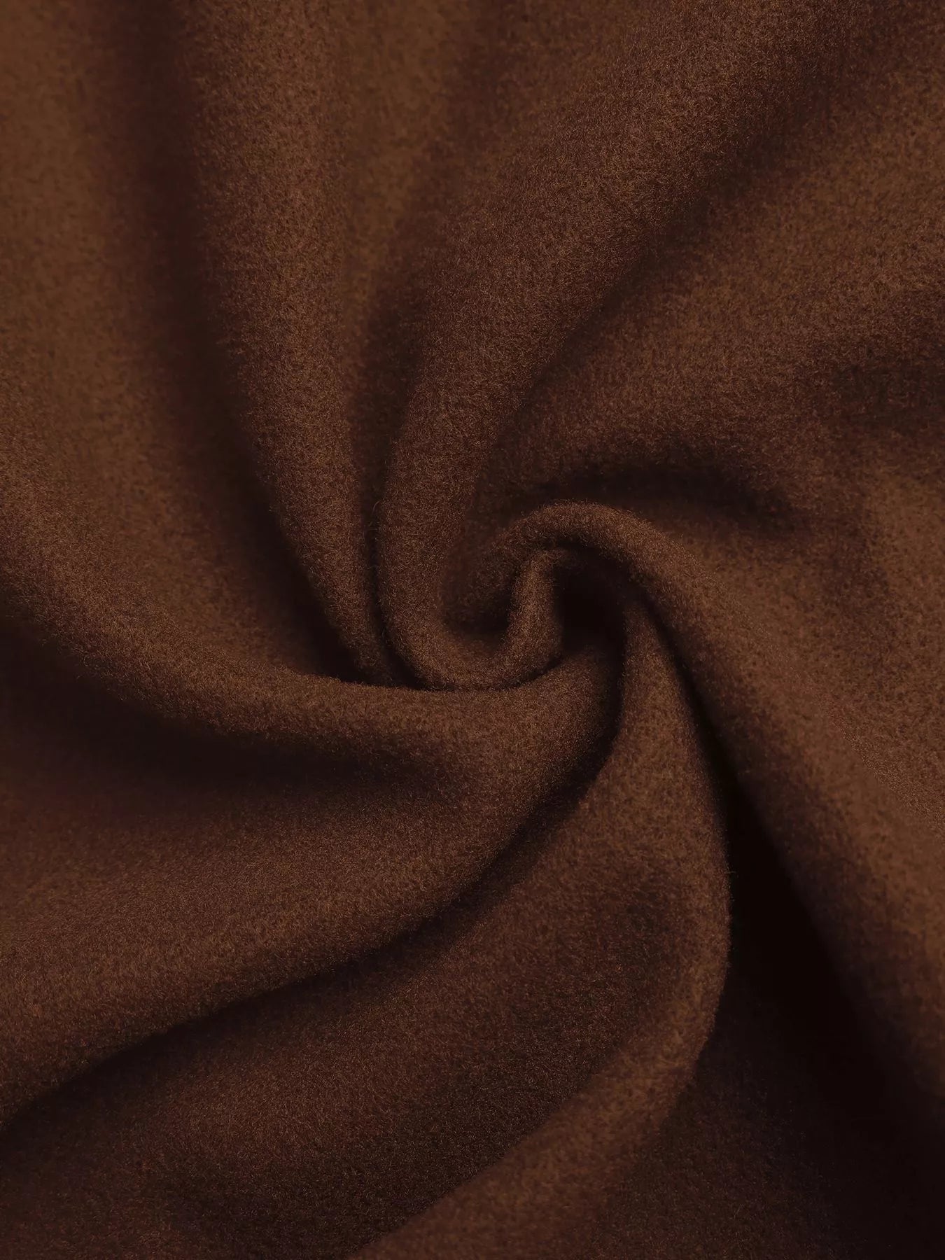 Lapel Collar Belted Wool Blend Coat