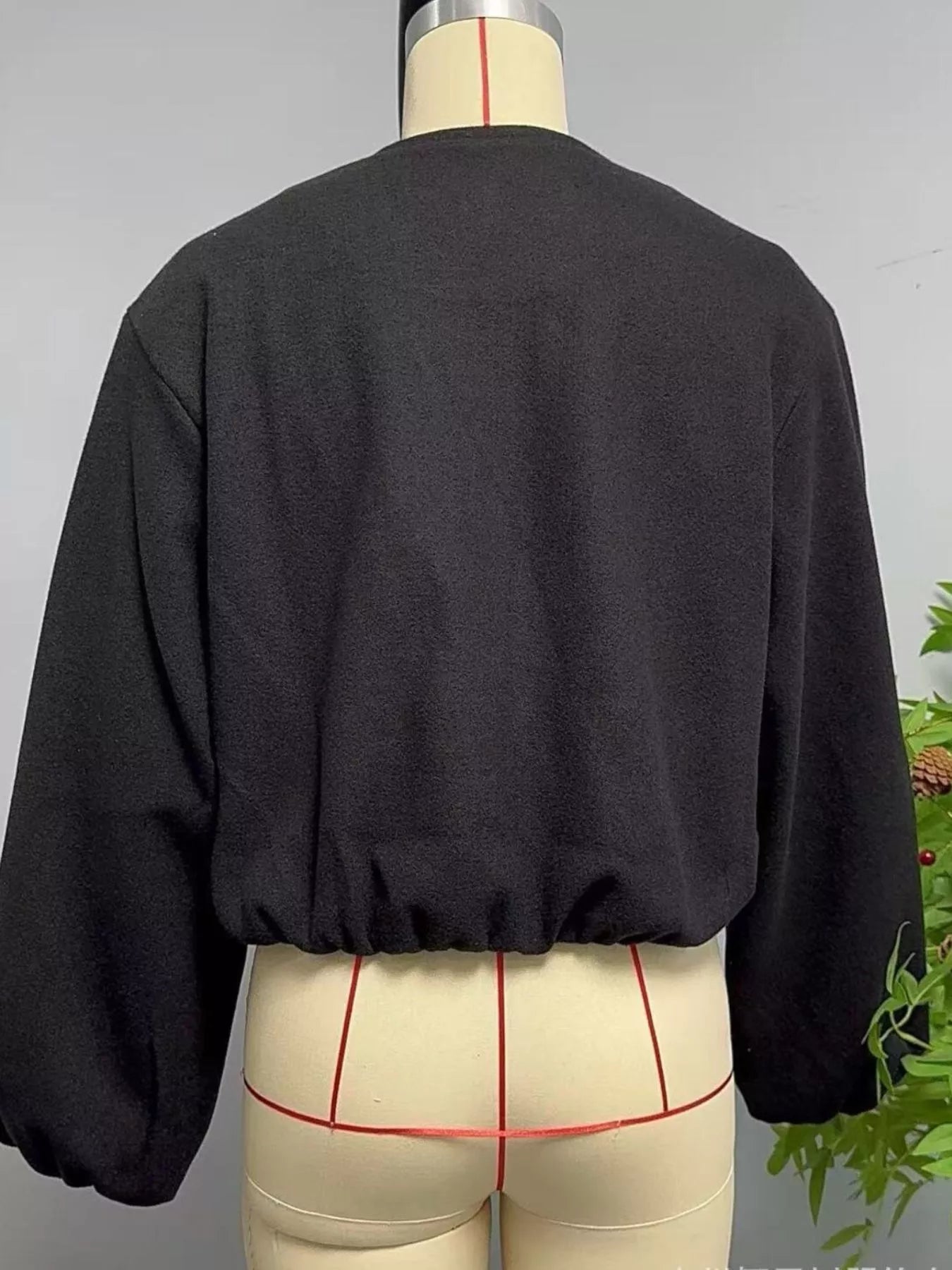 Zip Up Cropped Jacket