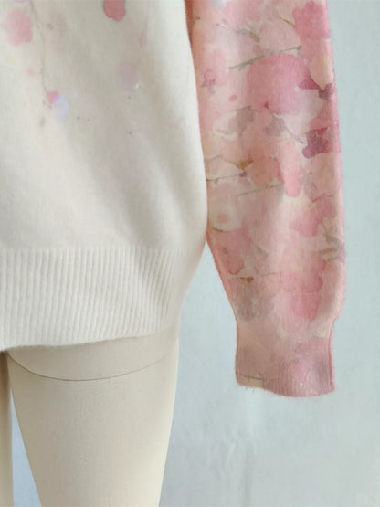 Sequin Crew Neck Long Sleeve Sweater