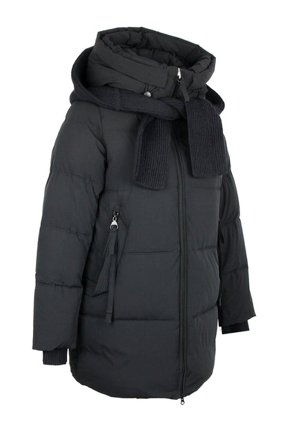 Double-hooded Insulated Bio-Down Coat