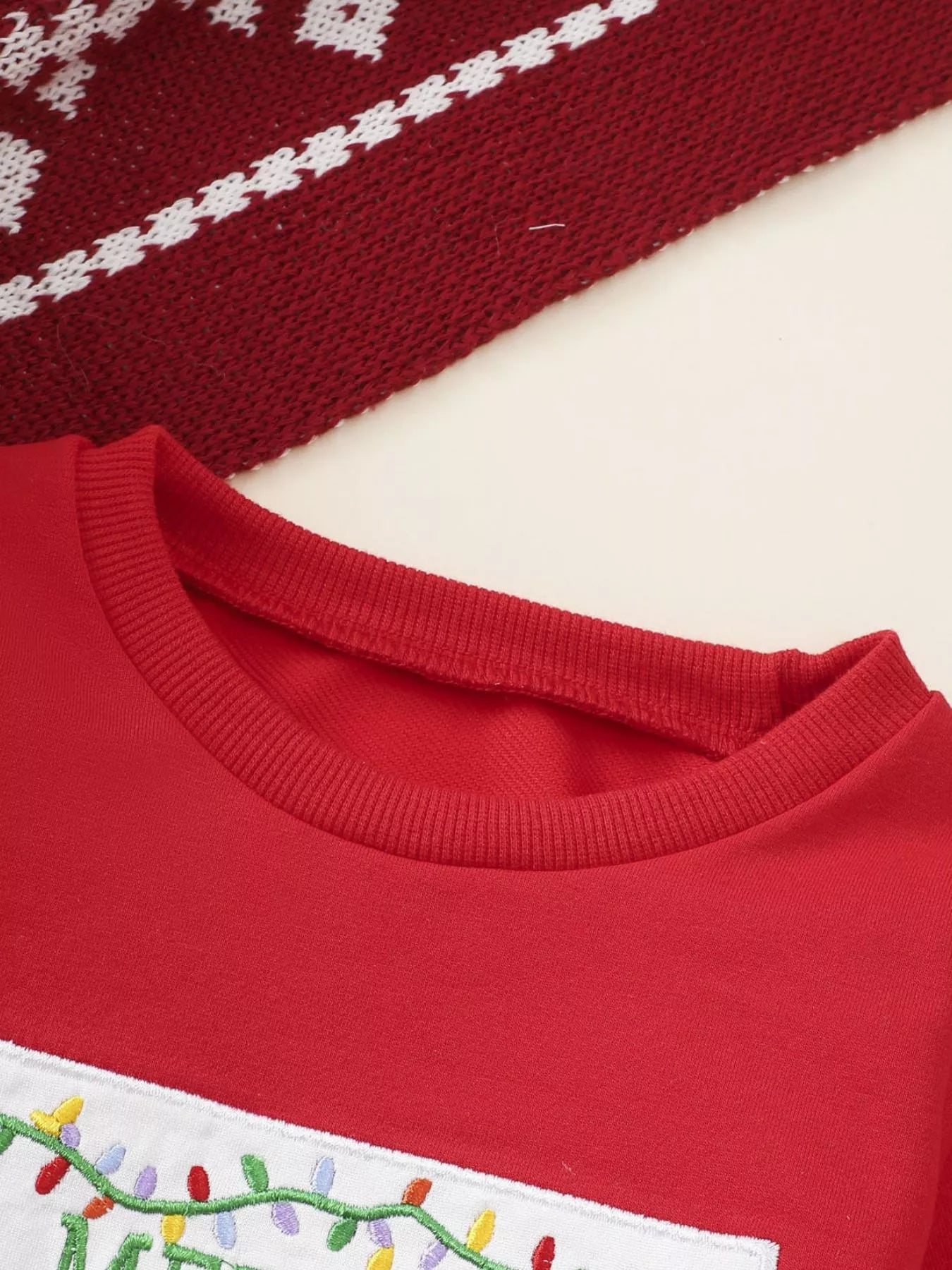 Children's Christmas Tree Sweatshirt & Pants Set