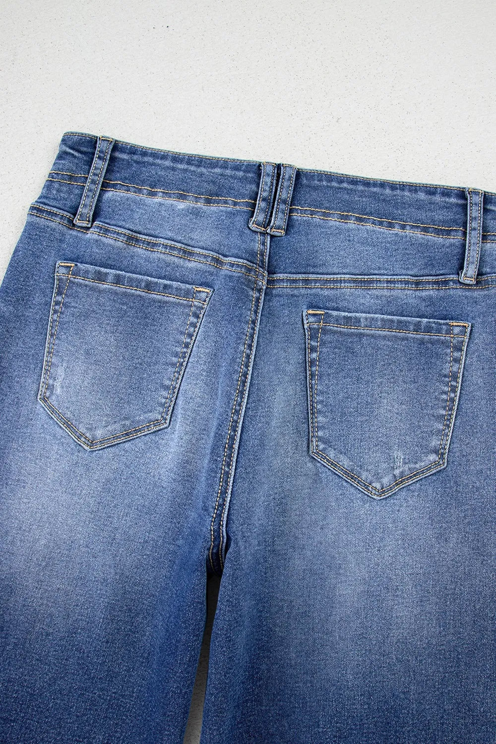 High-Waisted Wide-Leg Vintage Wash Jeans