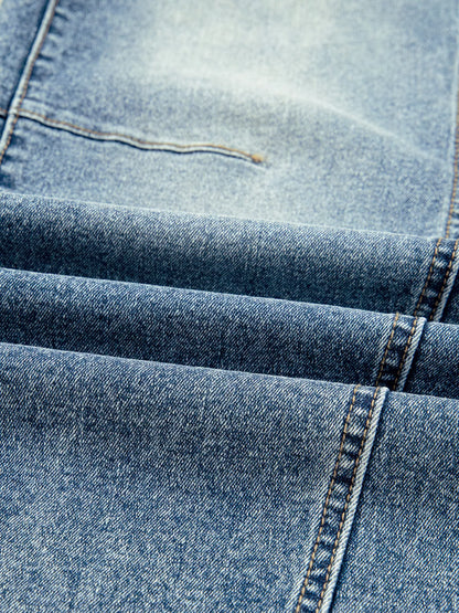 Vintage Washed Seam Detail Shift Jeans
