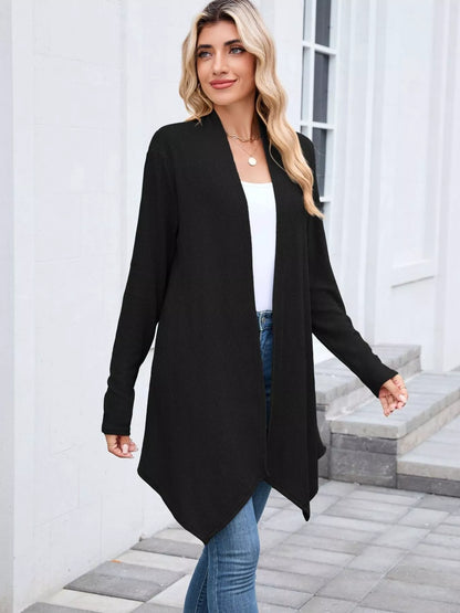 Open Front Long Cardigan