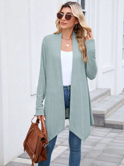 Open Front Long Cardigan