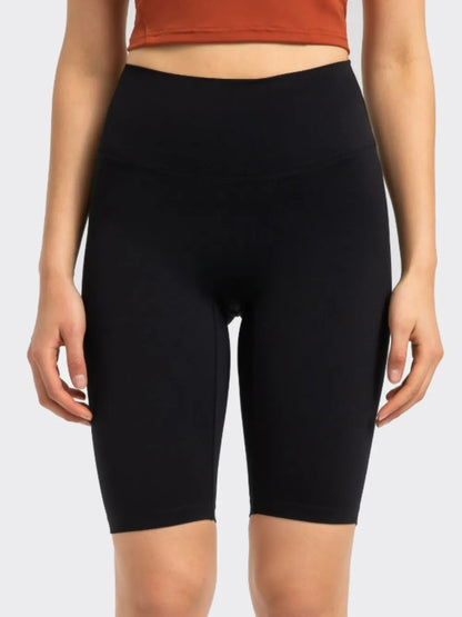 Millennia High Rise Wide Waistband Active Shorts Black
