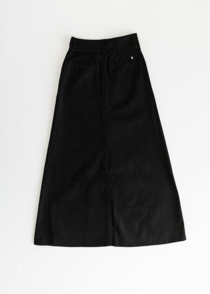 Camellia A-Line Cotton Twill Maxi Skirt - FINAL SALE