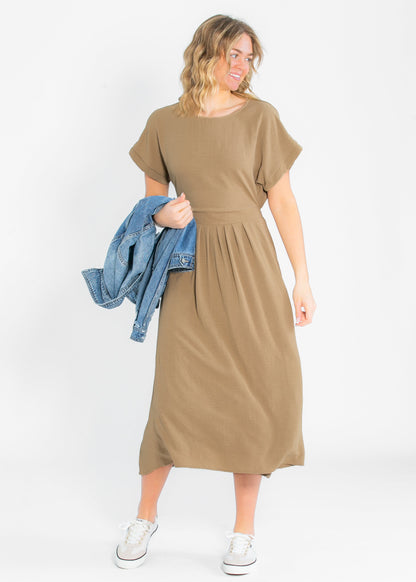 Cassia Midi Dress Sand