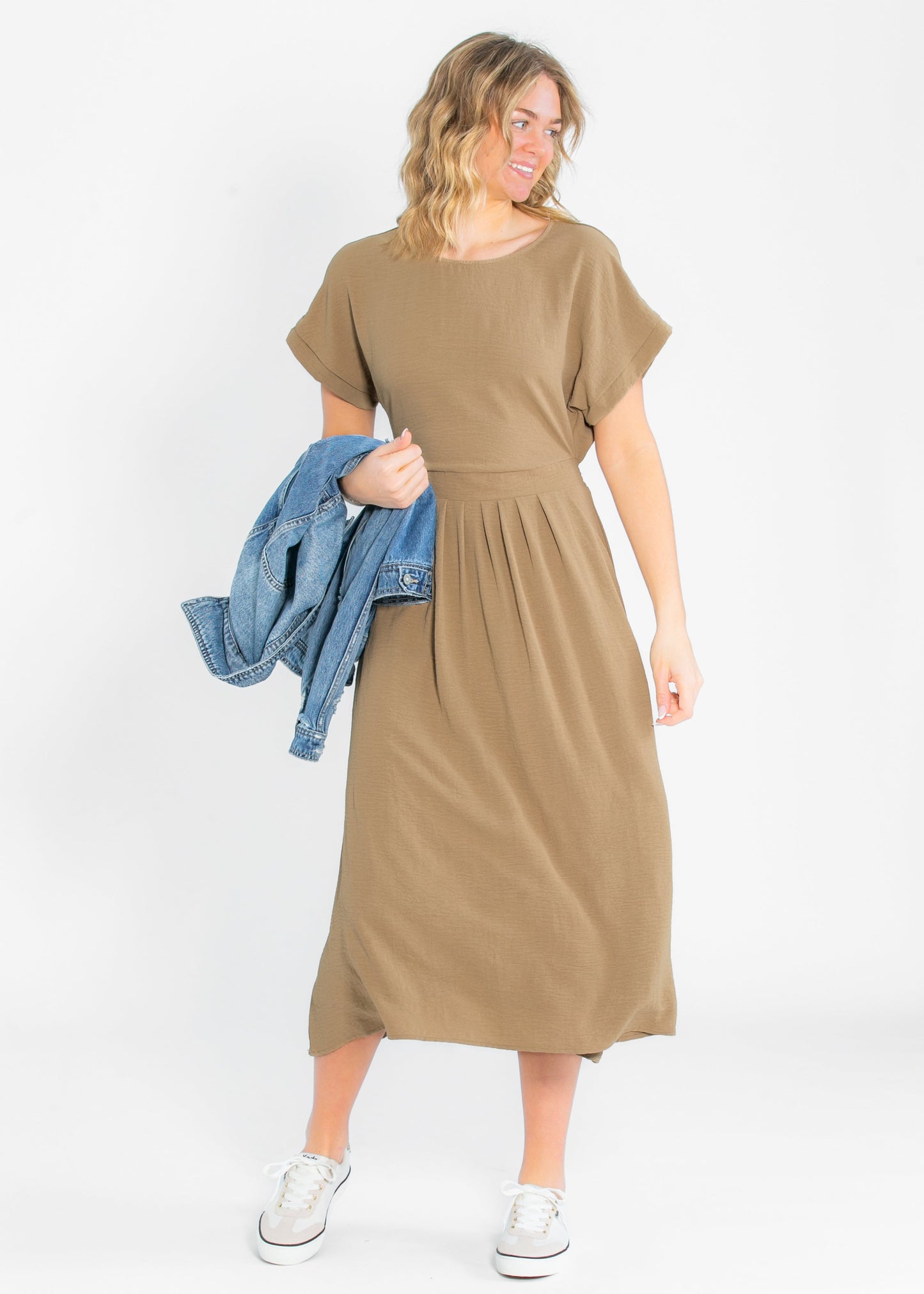 Cassia Midi Dress Sand