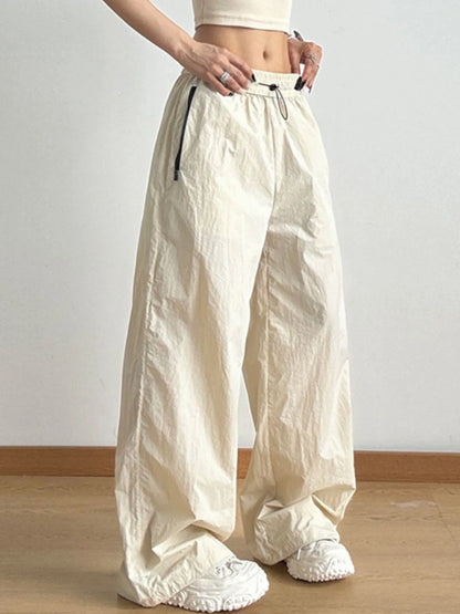 Wide Leg Drawstring Pants