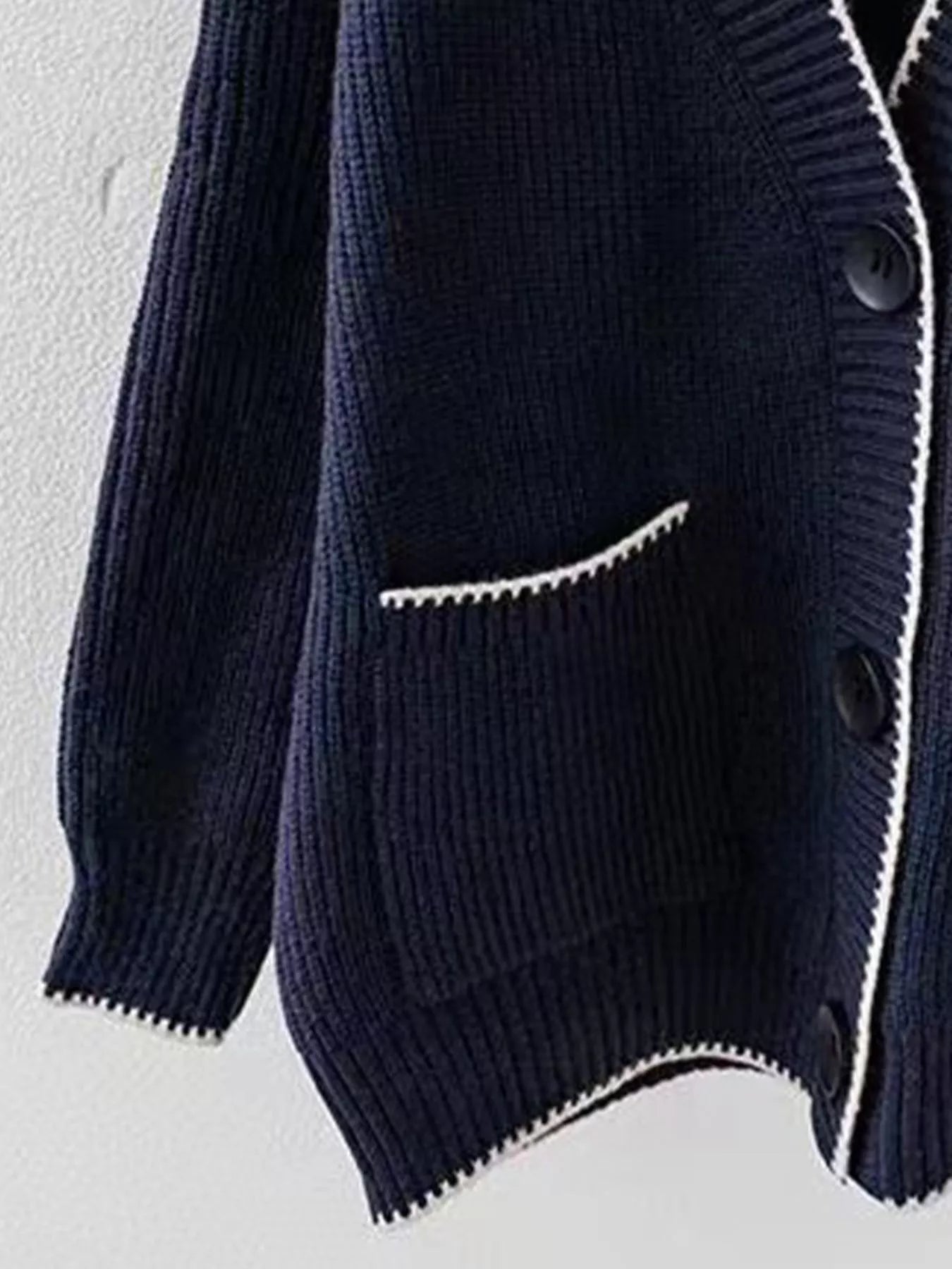 Pocketed Button Down Cardigan