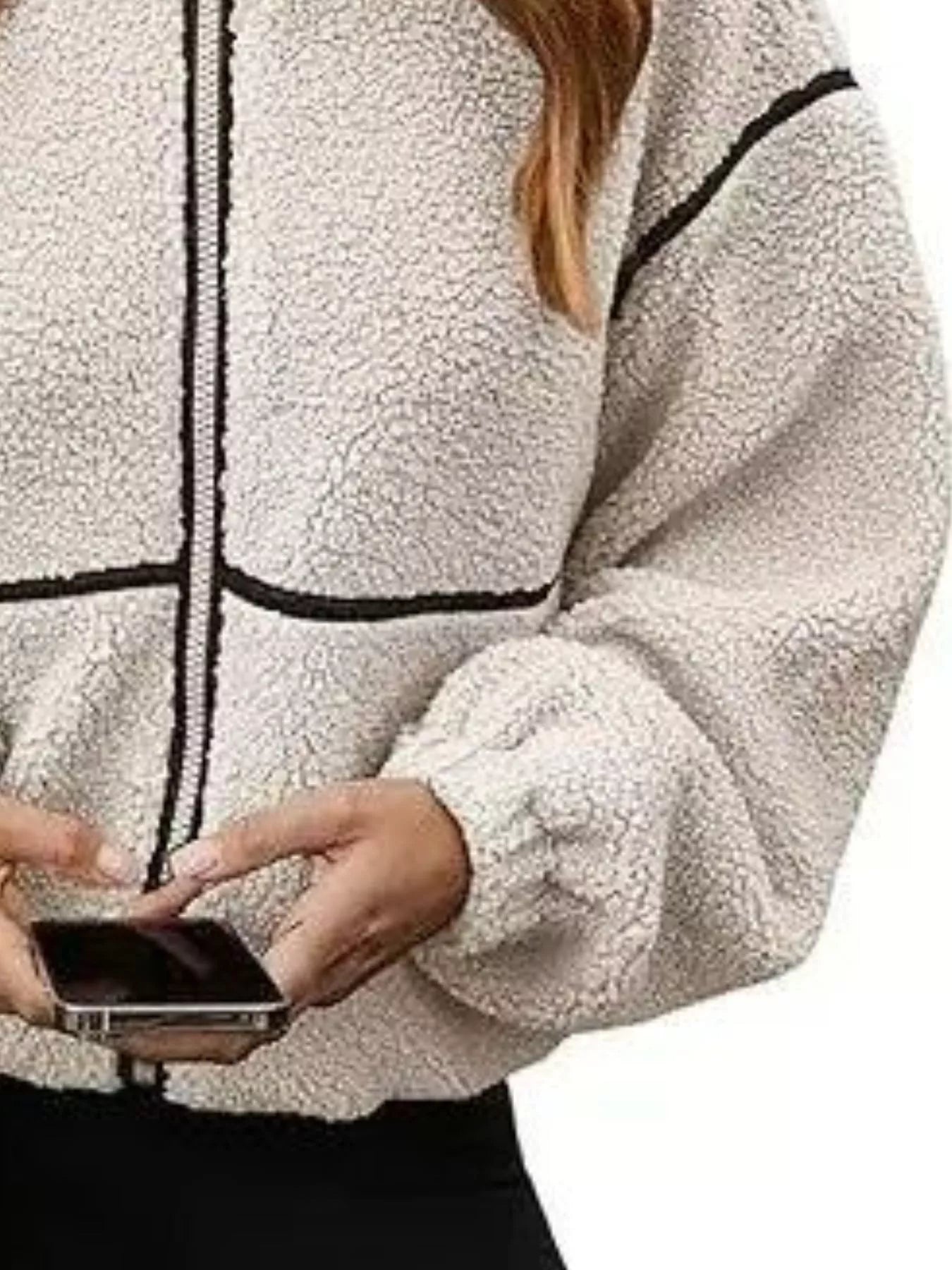 Cozy Sherpa Fleece Zip-Up Jacket