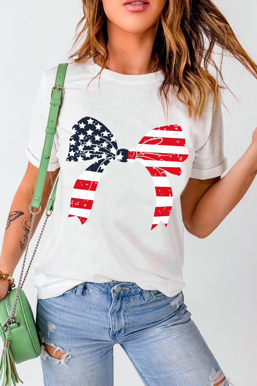 Patriotic Bow Tee