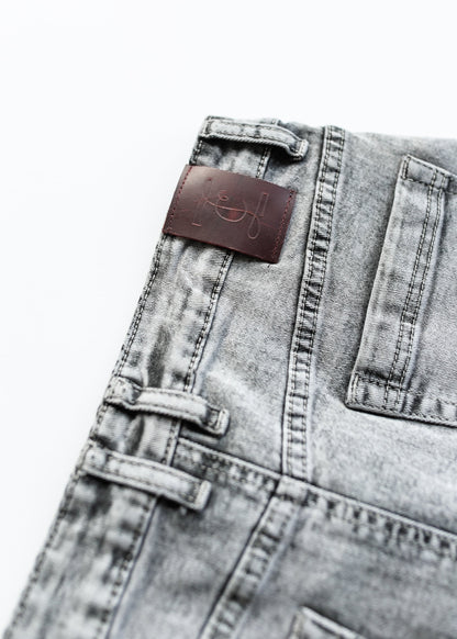 Claire A-line Denim Midi Skirt