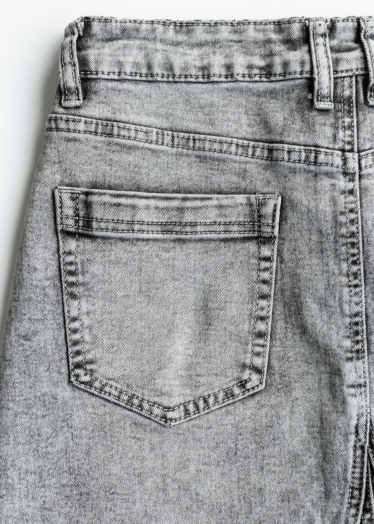 Claire A-line Denim Midi Skirt