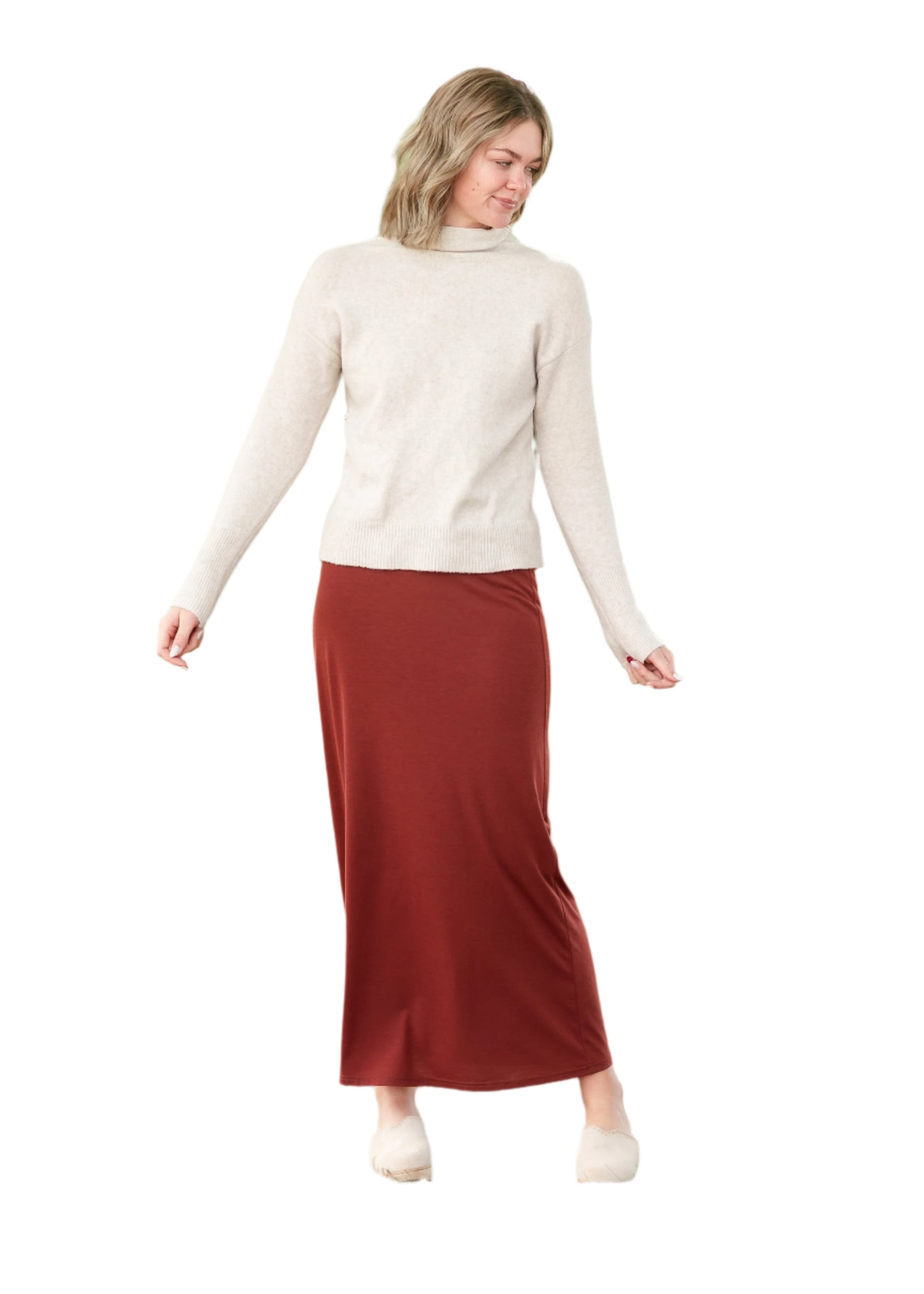 Clarise Premium Knit Maxi Skirt