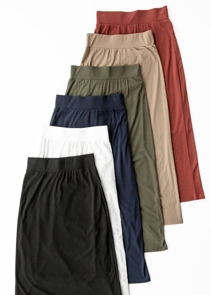 Clarise Premium Knit Maxi Skirt