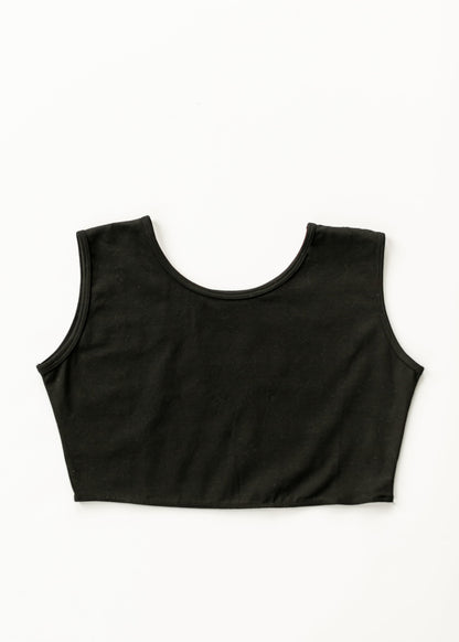 Cotton Demi Layering Tank Black