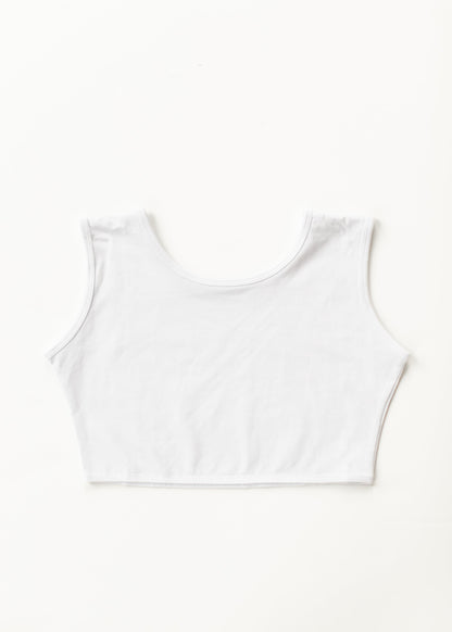 Cotton Demi Layering Tank White