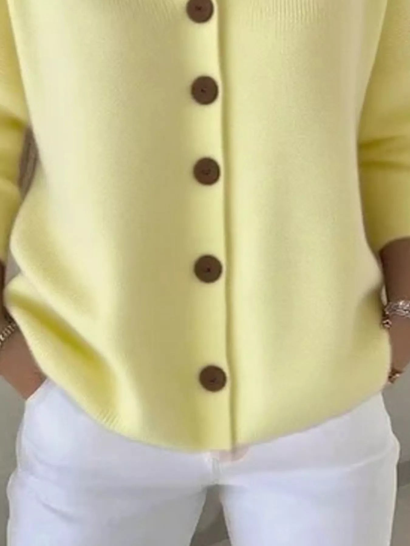 Full Size Hooded Button-Front Soft Knit Cardigan Plus Size