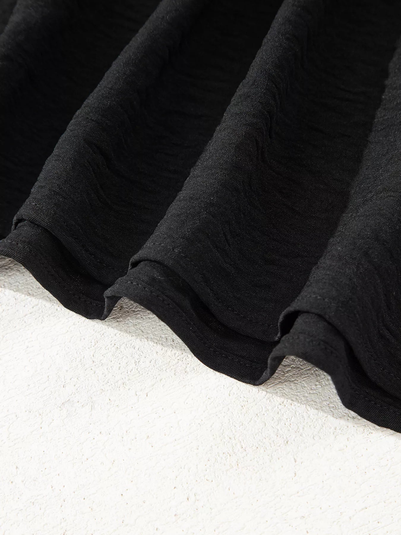 Bow Tie Neck 3/4 Sleeve Casual Blouse