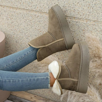 Round Toe Platform Boots