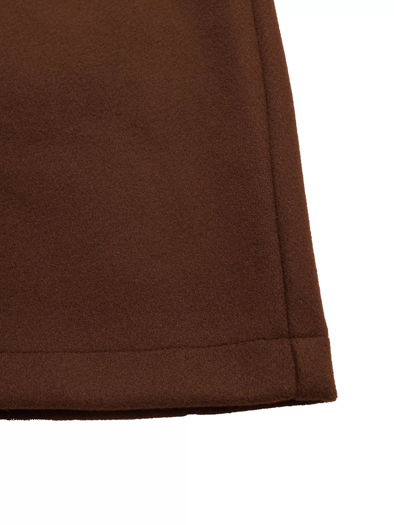 Lapel Collar Belted Wool Blend Coat