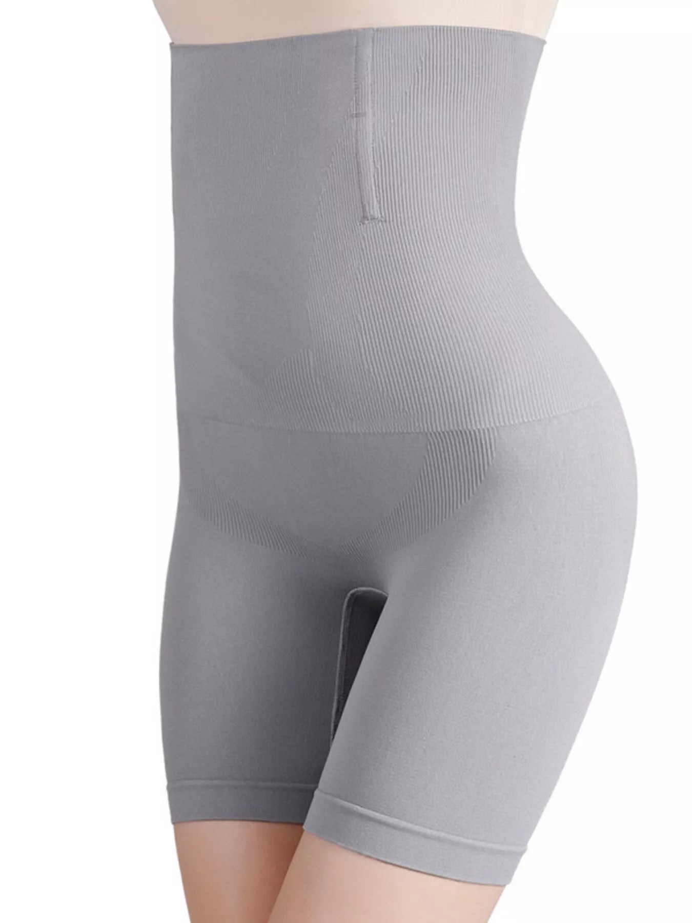 Full Size High Waist Compression Slimming Leggings Plus Size Grey