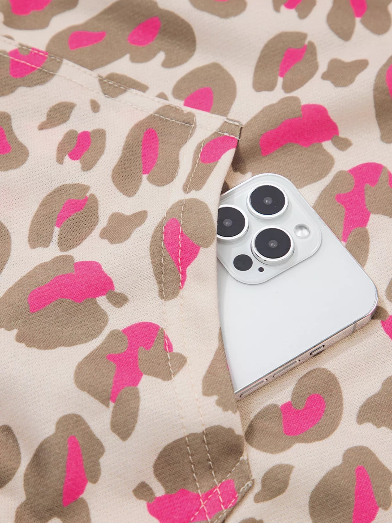 Leopard Print Zip-Up Hoodie