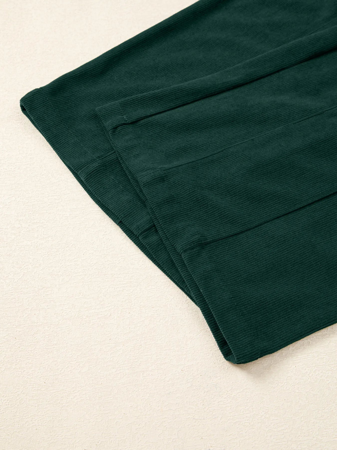 Corduroy V Neck Patched Pocket Sleeveless Jumpsuit