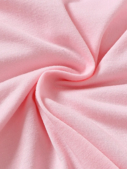 Children's Cartoon Graphic Top and Pants Set