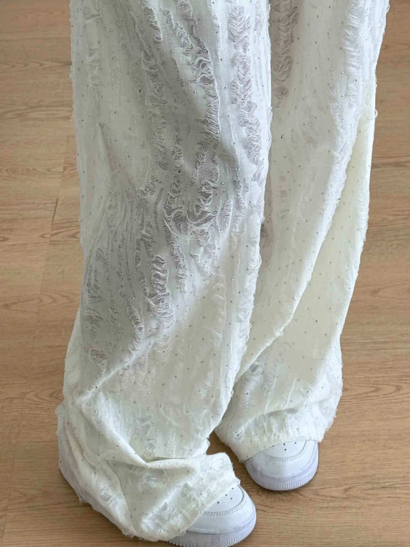 Drawstring Wide Leg Pants