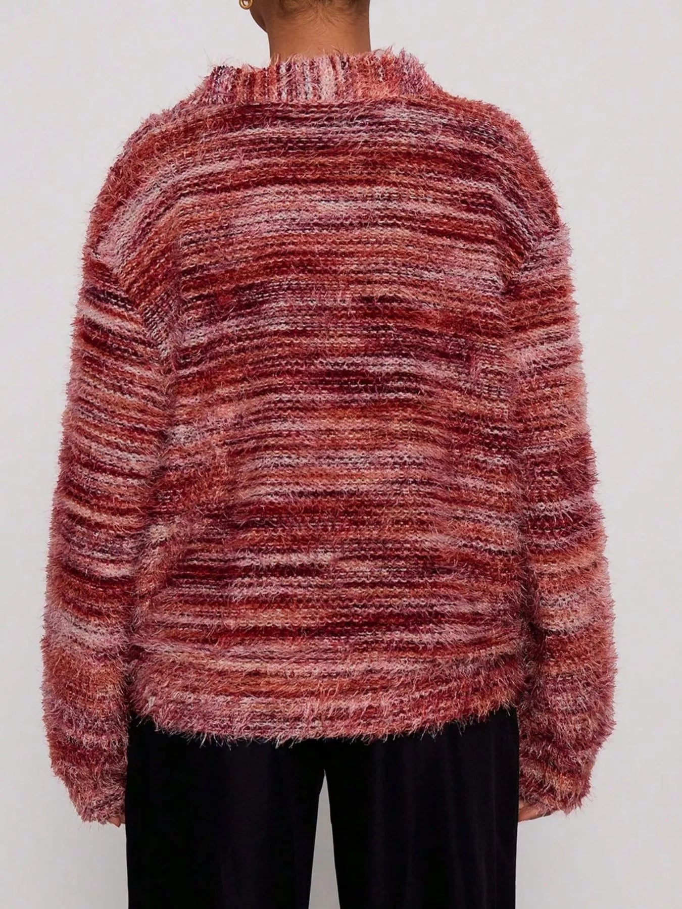 Chunky Knit V-Neck Button-Up Cardigan