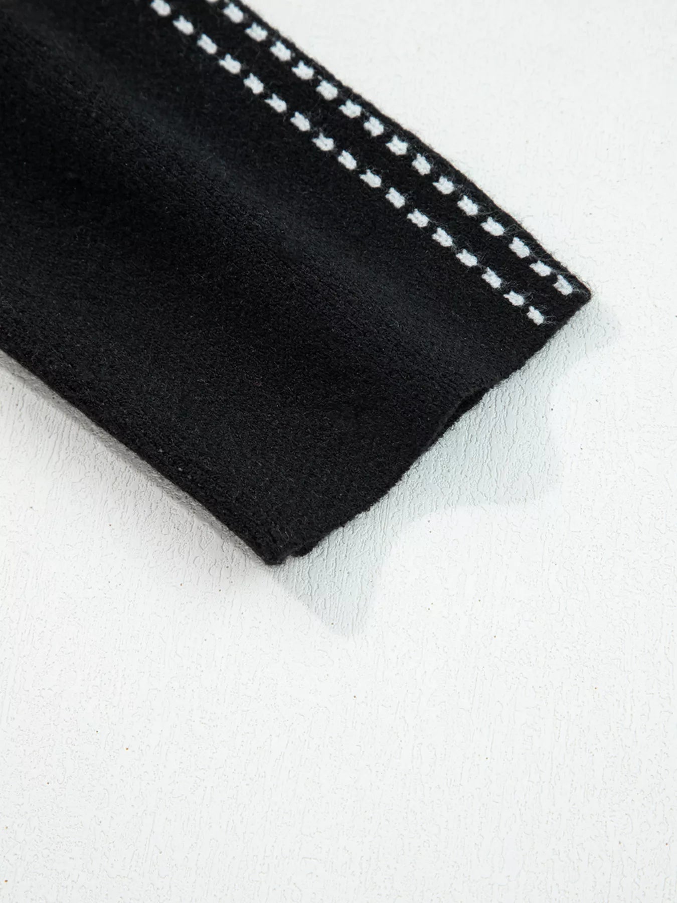 Contrast Trim Button up Sweater Cardigan