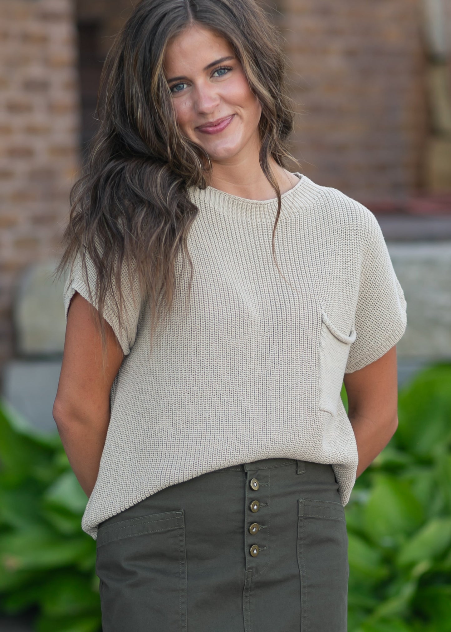 Danya Knit Sweater Set Top + Skirt