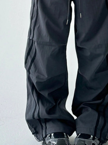 Side Stripes Wide Leg Pants