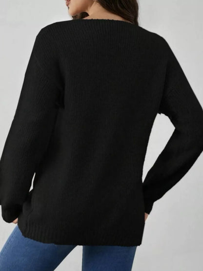 Tie-Front Long Sleeve Cardigan