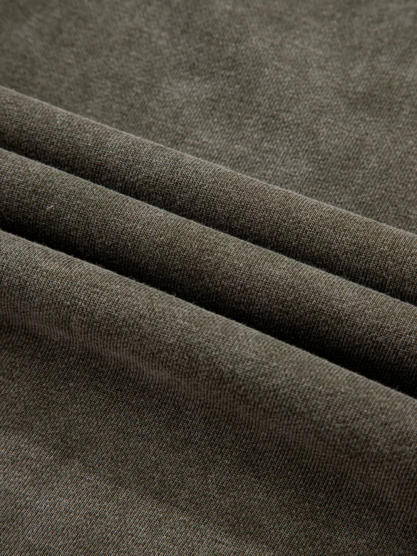 Lace Patchwork Detail Notched Mineral Wash Sweatshirt