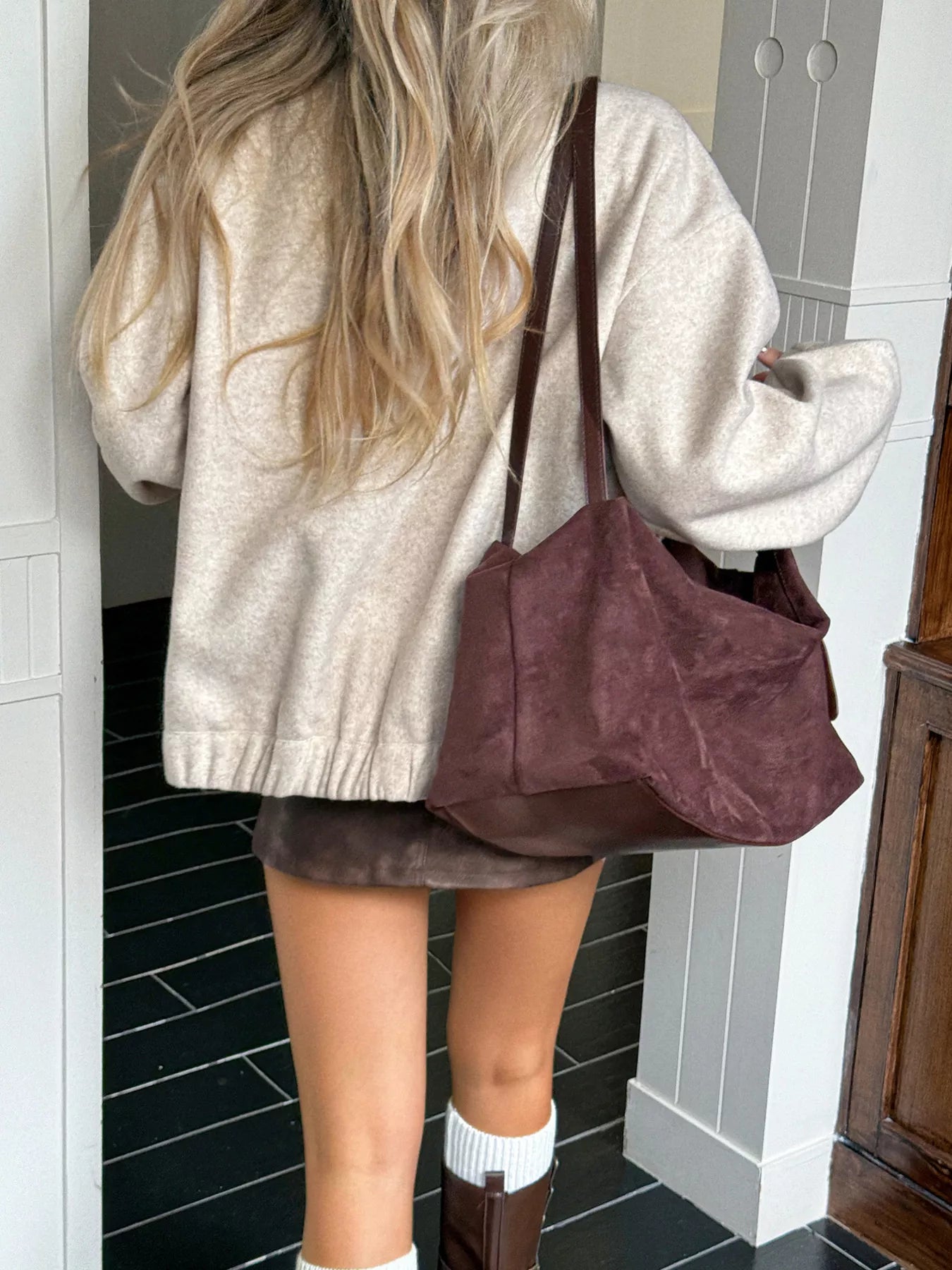 Snap Down Dropped Shoulder Jacket