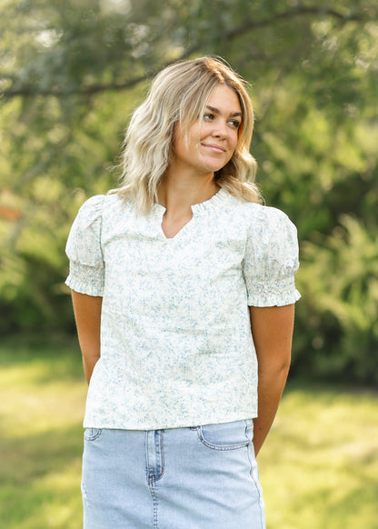 Dempsey Floral Puff Sleeve Top - FINAL SALE