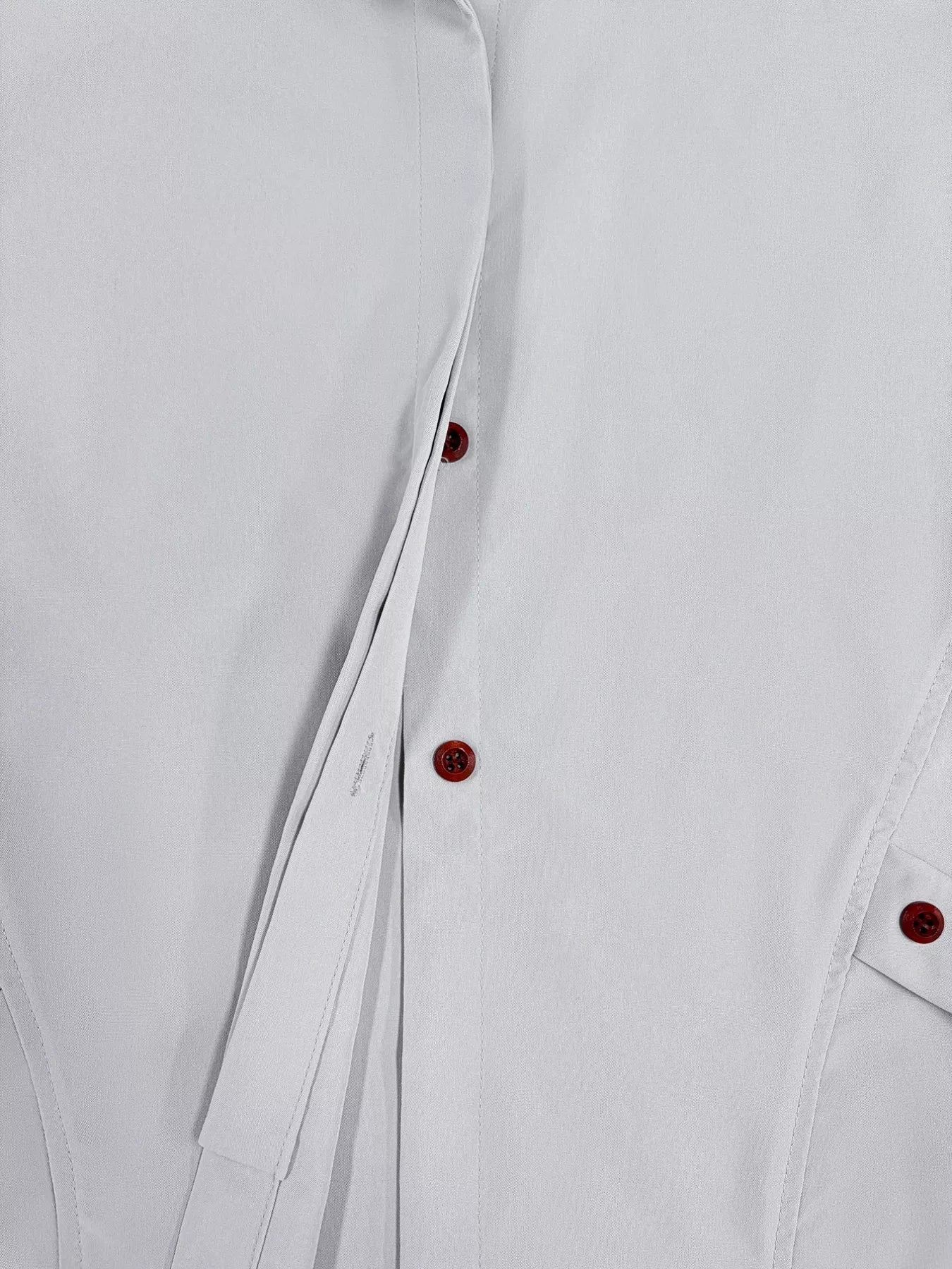 Button Up Hooded Longline Trench Coat