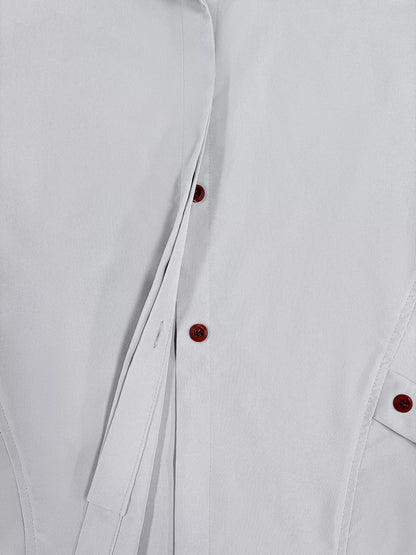 Button Up Hooded Longline Trench Coat