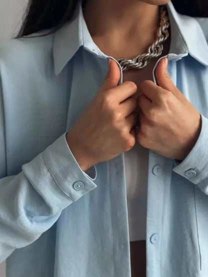 Button Down Shirt and Pants Set