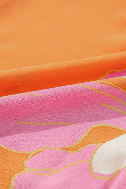 Floral Print Shirt and Shorts Set