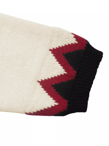 Chevron Pattern Long Sleeve Sweater