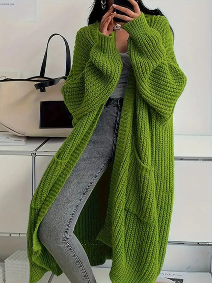 Oversized Long Sleeve Longline Cardigan